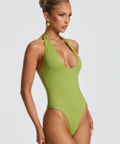 Academia Outfit Inspiration, Dark Academia Costume - Halter Bodysuit & Maxi Skirt Two Piece Set