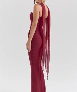 Acubi Fashion Dress, Dress Over Jeans - Strapless Corset Top & Maxi Skirt Two Piece Set