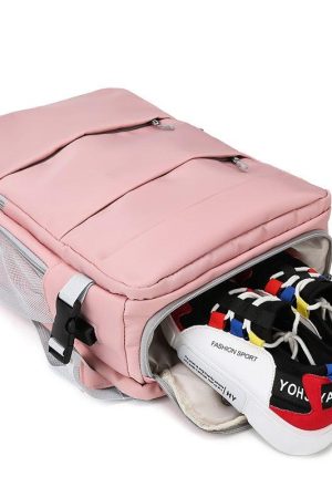 Acubi Fashion Layering, Acubi Fashion Maxi Skirt - Soft Girl Hidden Pockets Travel Backpack