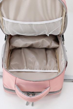 Acubi Fashion Layering, Acubi Fashion Maxi Skirt - Soft Girl Hidden Pockets Travel Backpack