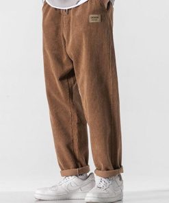 Acubi Fashion Maxi Skirt, Girl Ootd - Soft Boy Corduroy Jogger Pants