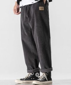 Acubi Fashion Maxi Skirt, Girl Ootd - Soft Boy Corduroy Jogger Pants