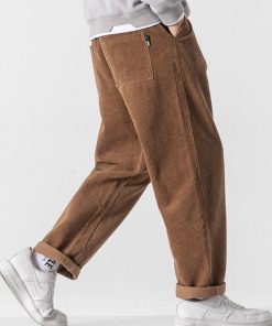 Acubi Fashion Maxi Skirt, Girl Ootd - Soft Boy Corduroy Jogger Pants