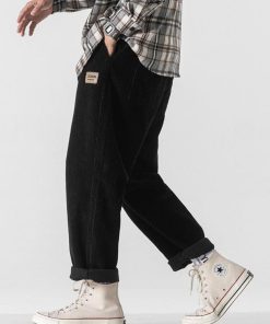 Acubi Fashion Maxi Skirt, Girl Ootd - Soft Boy Corduroy Jogger Pants