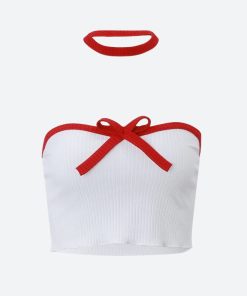 Adidas Samba Outfit, Uni Outfits - Knitted Strapless Crop Top