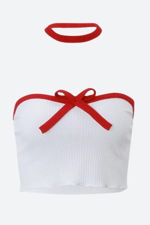 Adidas Samba Outfit, Uni Outfits - Knitted Strapless Crop Top