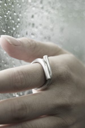 Adjustable Open Brushed Matte Silver Ring for Men and Women, Vintage Minimalist Design, Non-Fish Home Style