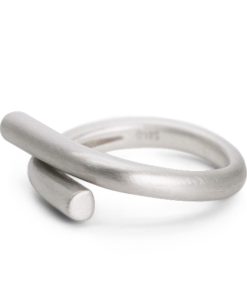 Adjustable Open Brushed Matte Silver Ring for Men and Women, Vintage Minimalist Design, Non-Fish Home Style