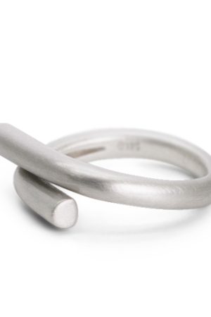 Adjustable Open Brushed Matte Silver Ring for Men and Women, Vintage Minimalist Design, Non-Fish Home Style