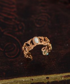 Adjustable Open Finger Gemstone Ring for Women - Light Luxury Fashionable 2025 Versatile Court Style