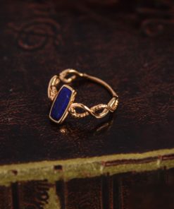 Adjustable Open Finger Gemstone Ring for Women - Light Luxury Fashionable 2025 Versatile Court Style