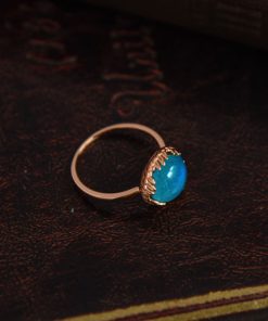 Adjustable Open Finger Gemstone Ring for Women - Light Luxury Fashionable 2025 Versatile Court Style