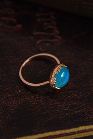 Adjustable Open Finger Gemstone Ring for Women - Light Luxury Fashionable 2025 Versatile Court Style