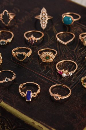 Adjustable Open Finger Gemstone Ring for Women - Light Luxury Fashionable 2025 Versatile Court Style