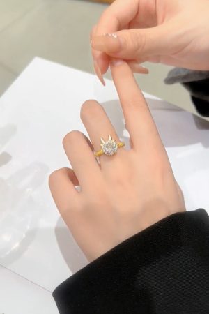 Adjustable Rotating Dragon Ring - Cute Zodiac Year Dragon Design, Perfect for Statement Jewelry, Earrings & Necklaces