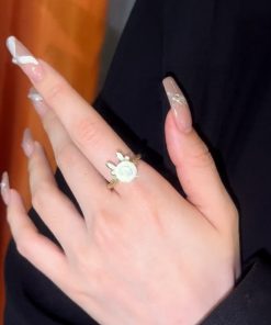 Adjustable Rotating Dragon Ring - Cute Zodiac Year Dragon Design, Perfect for Statement Jewelry, Earrings & Necklaces