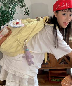 Adorable Large Capacity Cute Backpack for Students, Commuter Bag for Girls, Perfect for School and Daily Use