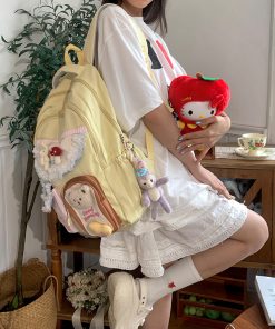 Adorable Large Capacity Cute Backpack for Students, Commuter Bag for Girls, Perfect for School and Daily Use