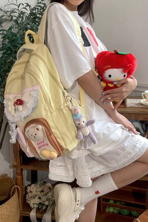 Adorable Large Capacity Cute Backpack for Students, Commuter Bag for Girls, Perfect for School and Daily Use