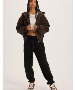 Aesthetic Dress, cute pink lolita fashion - Retro Zip-Up Hoodie