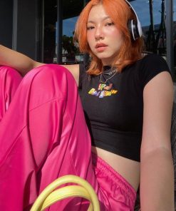 Aesthetic Outfit With Jeans, Grunge Outfits Inspo Girl - Still That B*tch Crop Top