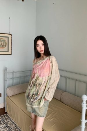 Aesthetic Outfits Mini Skirt, Pinterest Baggy Style - Fairycore One Shoulder Top