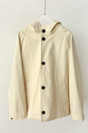 All-Cotton Loose Straight Coat with Classic Plaid Lining and Hood, Stylish Hooded Trench Coat for Casual Wear