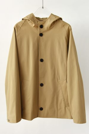 All-Cotton Loose Straight Coat with Classic Plaid Lining and Hood, Stylish Hooded Trench Coat for Casual Wear