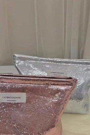 Alter Ego Outfits, Indie School Outfits - Shiny Metallic Makeup Bag