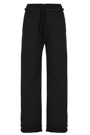 American Casual Sports Letter Short Hoodie Jacket and High-Waisted Trendy Long Pants Set for Effortless Style