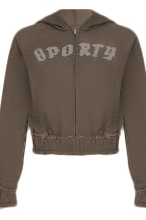 American Casual Sports Letter Short Hoodie Jacket and High-Waisted Trendy Long Pants Set for Effortless Style