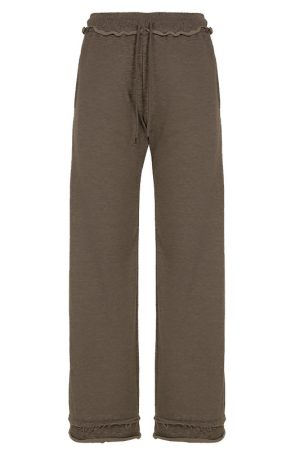 American Casual Sports Letter Short Hoodie Jacket and High-Waisted Trendy Long Pants Set for Effortless Style