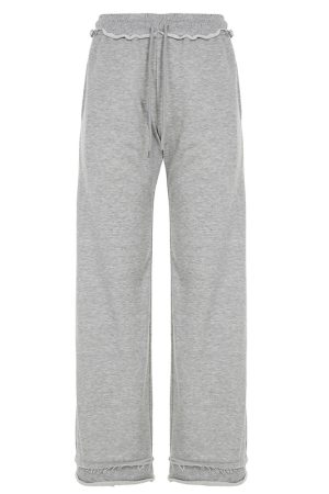 American Casual Sports Letter Short Hoodie Jacket and High-Waisted Trendy Long Pants Set for Effortless Style