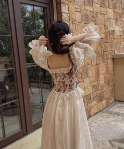 American Girl Style, Winter Outfits Formal Classy - Cottagecore Maxi Dress