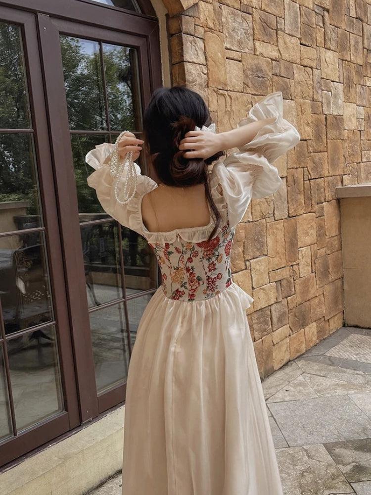 American Girl Style, Winter Outfits Formal Classy - Cottagecore Maxi Dress