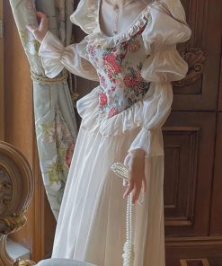 American Girl Style, Winter Outfits Formal Classy - Cottagecore Maxi Dress