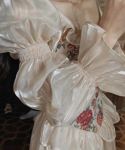 American Girl Style, Winter Outfits Formal Classy - Cottagecore Maxi Dress