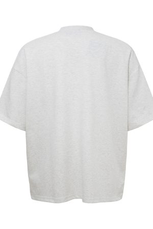 American Minimalist Solid Color Baggy Short Sleeve Tee - Unisex Casual Wear, Effortless Style for Everyday Fashion