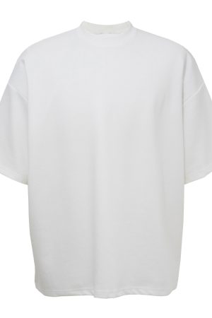 American Minimalist Solid Color Baggy Short Sleeve Tee - Unisex Casual Wear, Effortless Style for Everyday Fashion
