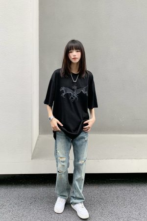 American Retro Casual T-Shirt for Men and Women - Versatile Loose Fit Pure Cotton Short Sleeve Streetwear, 90s Style