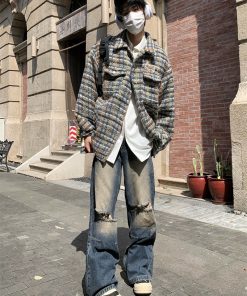 American Retro Heavyweight Embroidered Jacket for Spring & Autumn, Loose Casual Chic Windbreaker, Lazy Style Fashion Top