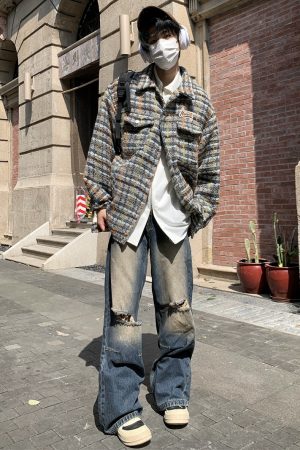 American Retro Heavyweight Embroidered Jacket for Spring & Autumn, Loose Casual Chic Windbreaker, Lazy Style Fashion Top