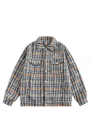 American Retro Heavyweight Embroidered Jacket for Spring & Autumn, Loose Casual Chic Windbreaker, Lazy Style Fashion Top