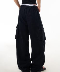 American Retro High Street Multi-Pocket Work Pants for Women - Loose Straight-Leg Pleated Wide-Leg Trousers, Y2K Fashion