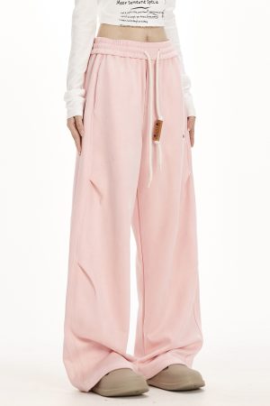 American Retro Loose Straight Pants for Women - Trendy Autumn Hip-Hop Jazz Dance Casual Sportswear