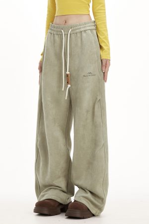 American Retro Loose Straight Pants for Women - Trendy Autumn Hip-Hop Jazz Dance Casual Sportswear