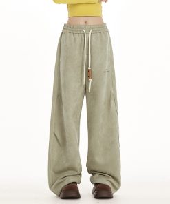 American Retro Loose Straight Pants for Women - Trendy Autumn Hip-Hop Jazz Dance Casual Sportswear