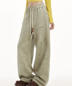 American Retro Loose Straight Pants for Women - Trendy Autumn Hip-Hop Jazz Dance Casual Sportswear