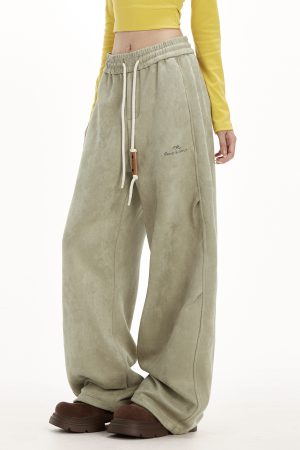 American Retro Loose Straight Pants for Women - Trendy Autumn Hip-Hop Jazz Dance Casual Sportswear