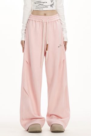 American Retro Loose Straight Pants for Women - Trendy Autumn Hip-Hop Jazz Dance Casual Sportswear